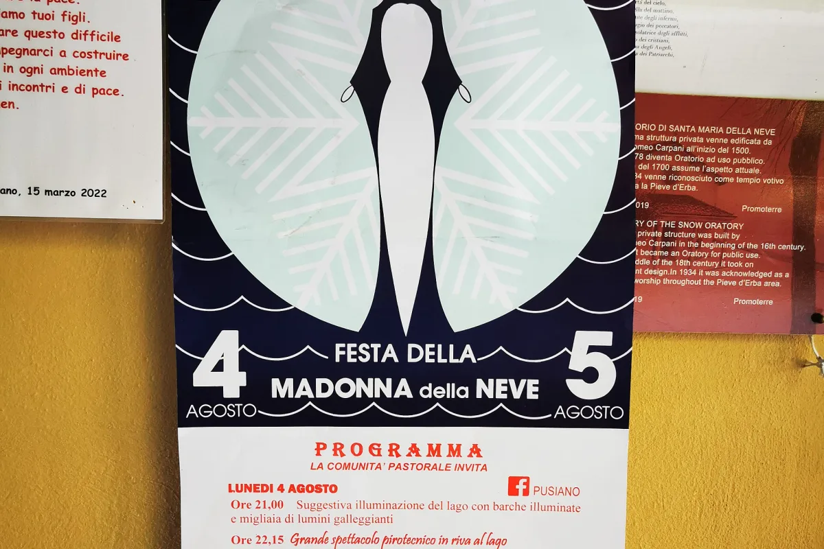 Festa della Madonna della Neve a Edolo